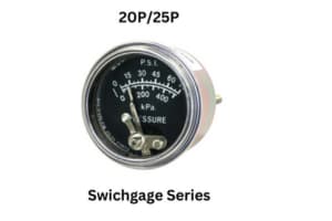 20P/25P Swichgage Series pressure gauge, designed for accurate pressure measurement in various applications